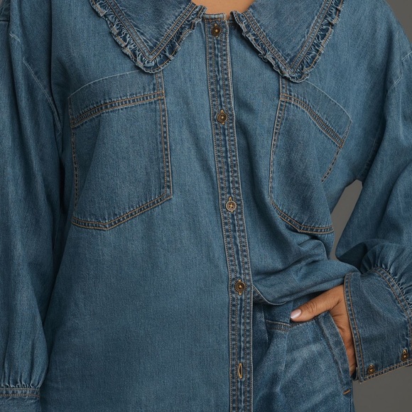 Pilcro for Anthropologie Denim Shirt - Picture 5 of 8